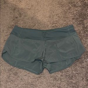 Lululemon Speed Up Shorts Juniper Green Size 6